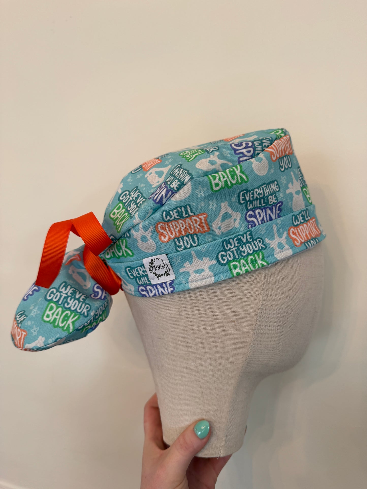 Neuro Spine Puns Scrub Cap - Satin Lining Available - Multiple Styles