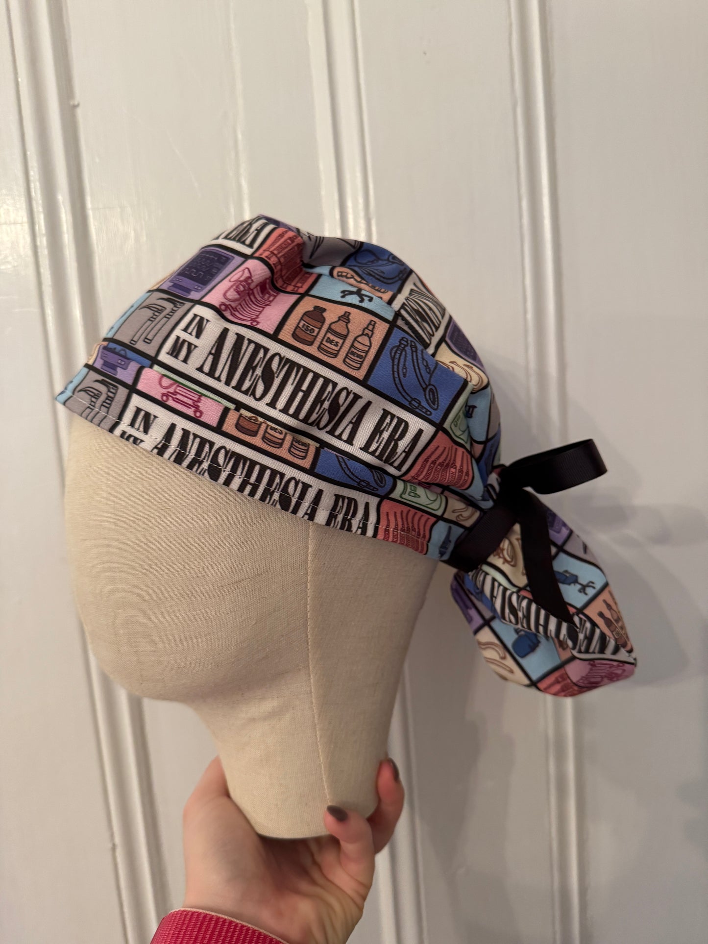 In My Anesthesia Era Scrub Cap - Satin Lining Available - Multiple Styles
