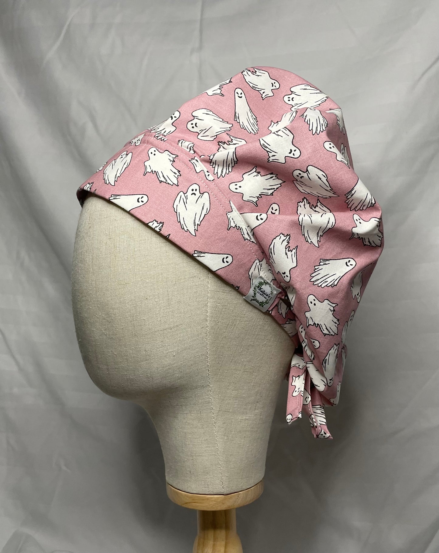 Glow In The Dark - Pink Ghost Scrub Cap - Multiple Styles