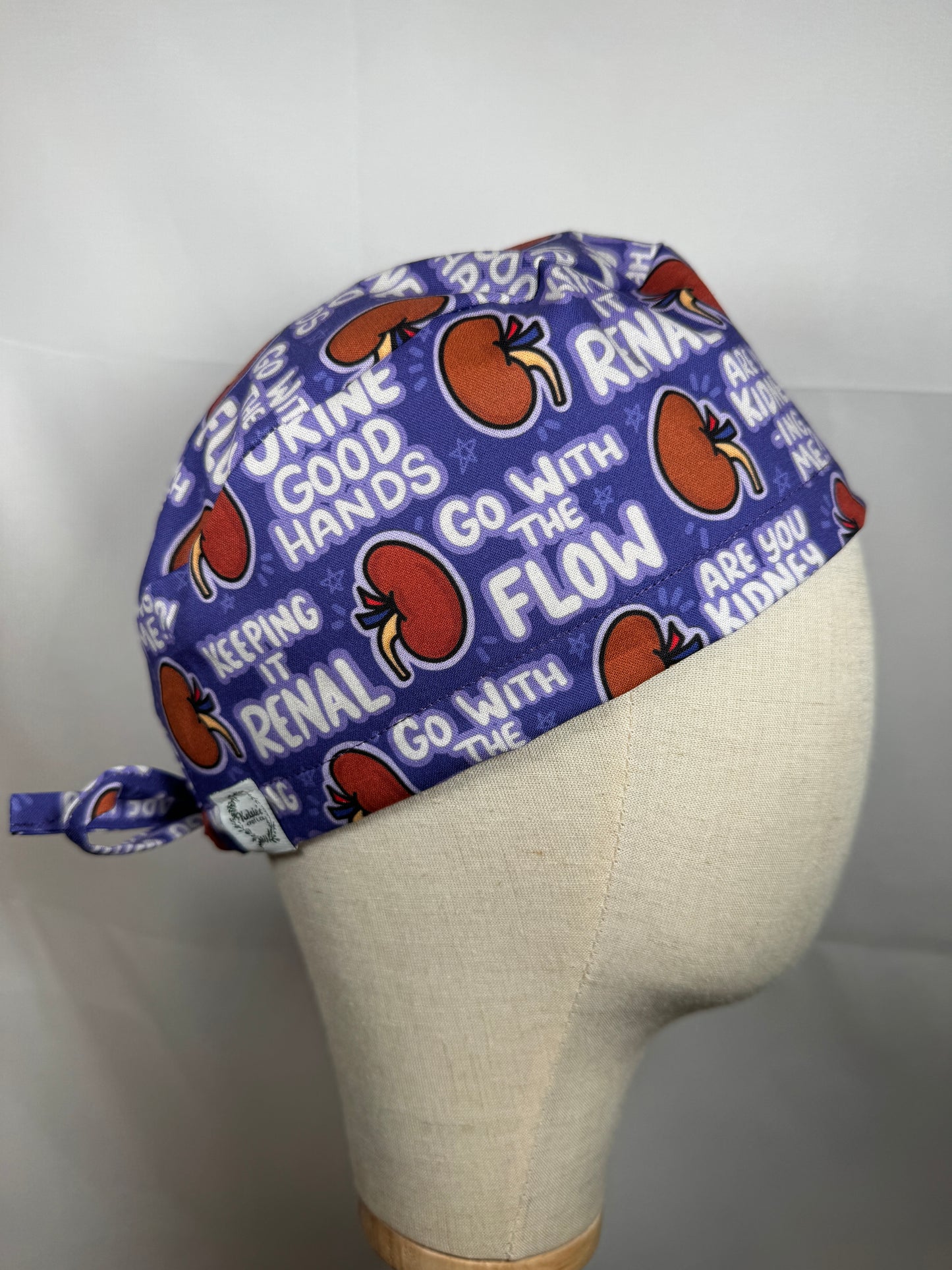 Urine Good Hands Kidney Scrub Cap - Satin Lining Available - Multiple Styles