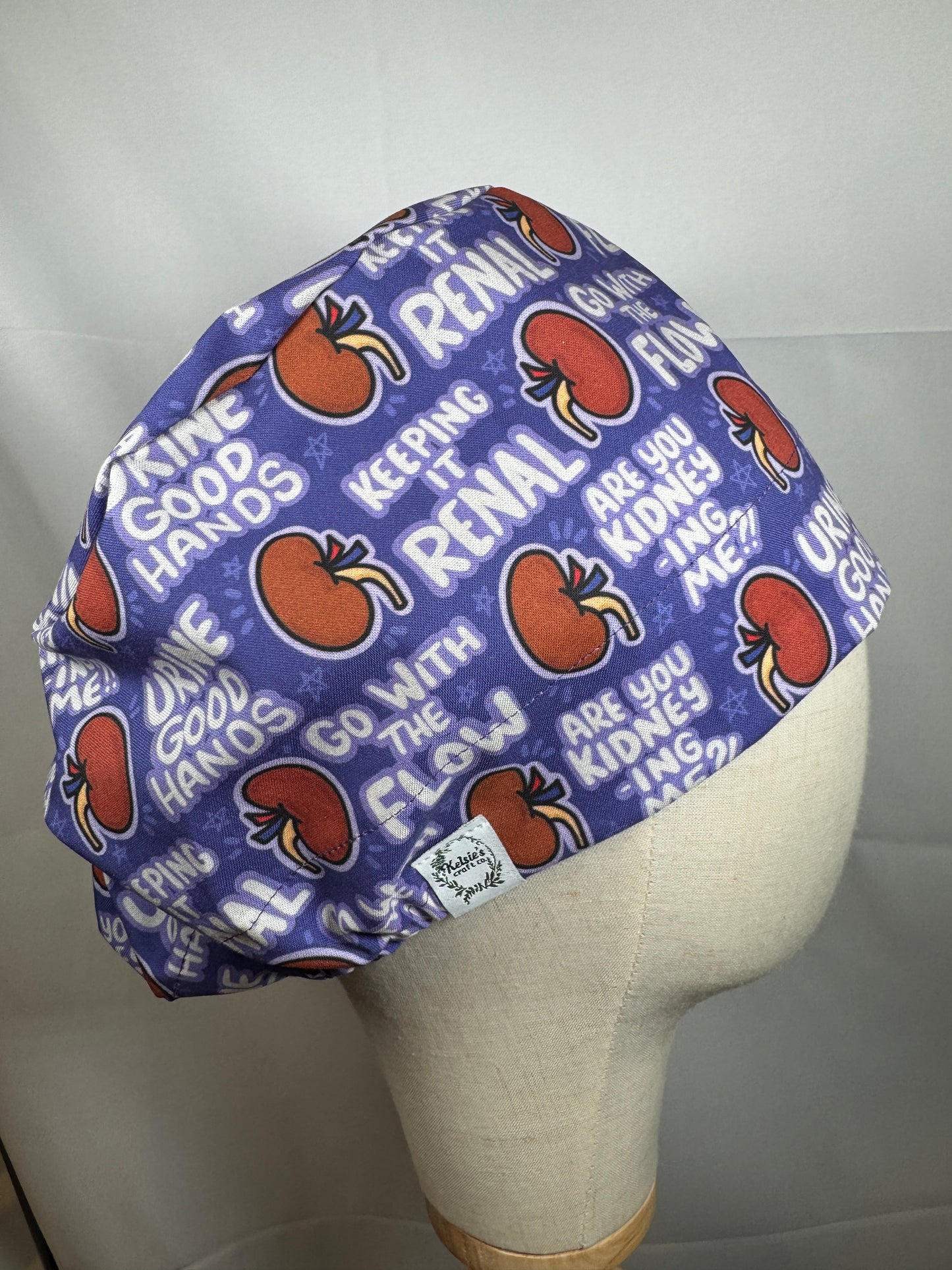 Urine Good Hands Kidney Scrub Cap - Satin Lining Available - Multiple Styles