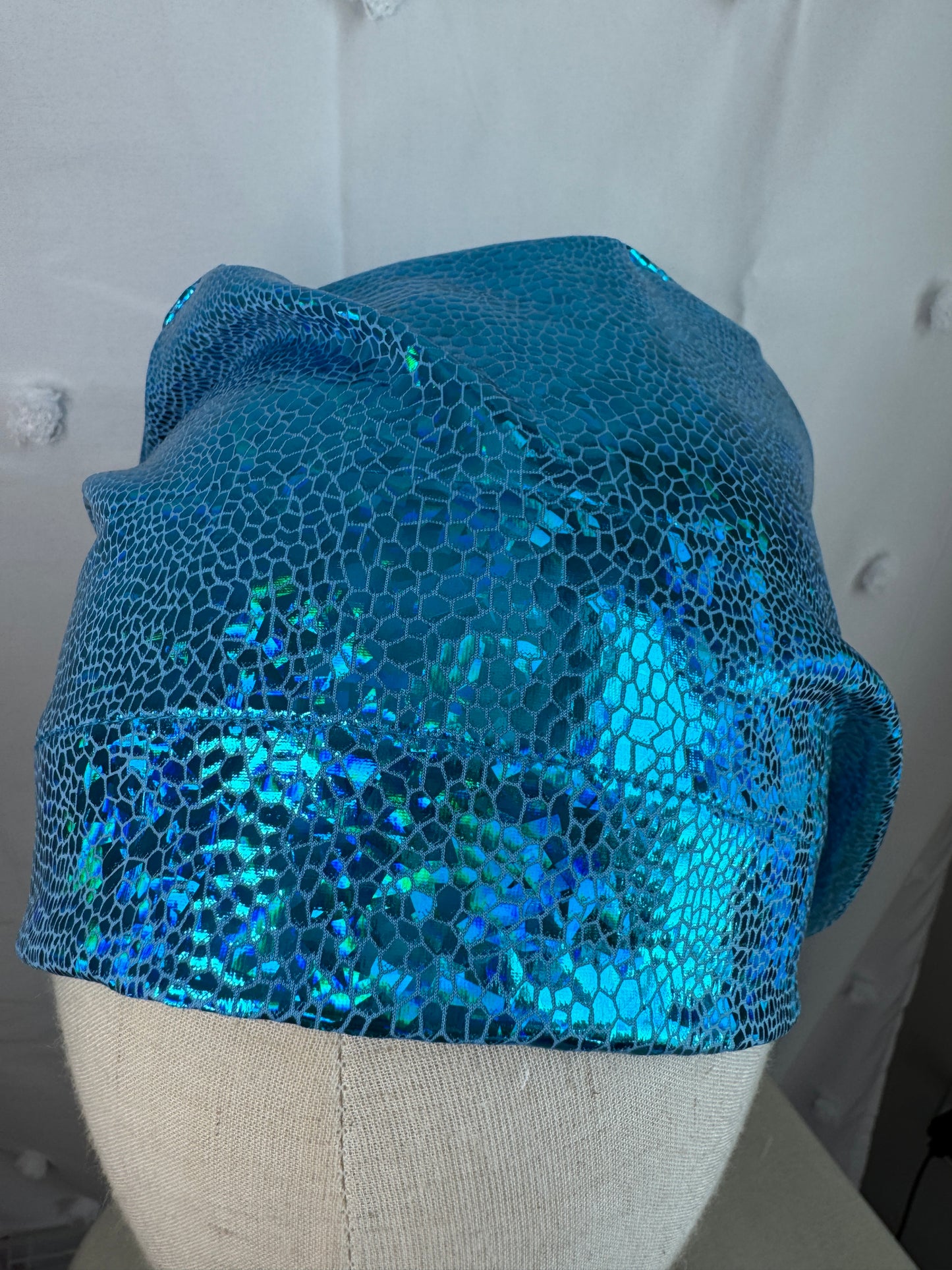 Blue Scale Shine Strech Scrub Cap - Multiple Styles