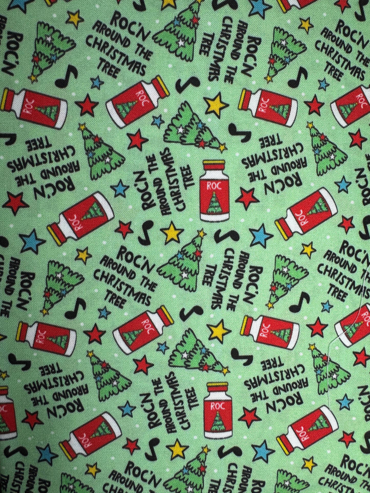 Roc'n around the Christmas Tree Scrub Cap - Satin Lining Available - Multiple Styles