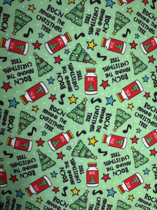 Roc'n around the Christmas Tree Scrub Cap - Satin Lining Available - Multiple Styles