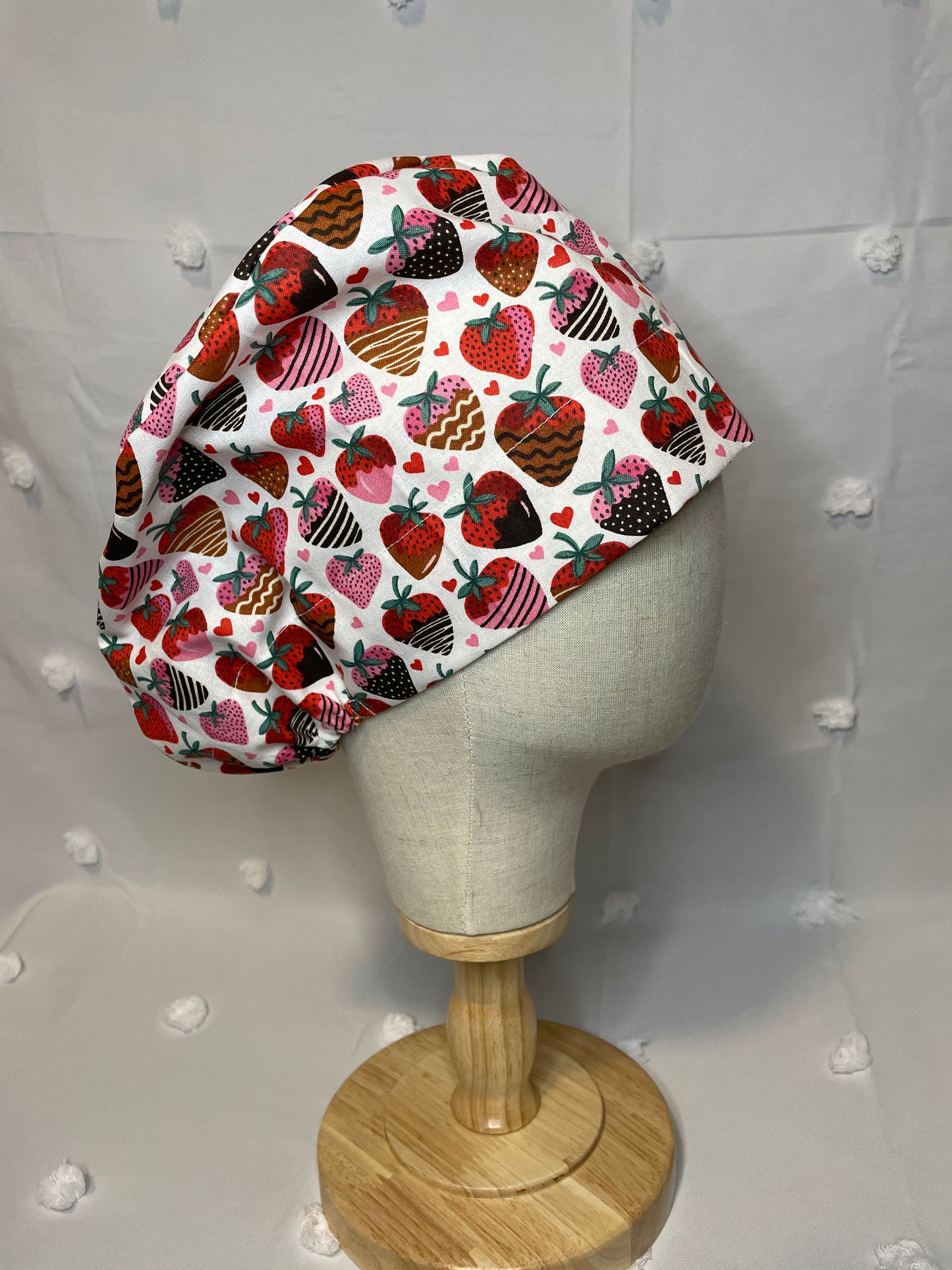 Chocolate Covered Strawberries Scrub Cap - Multiple Styles