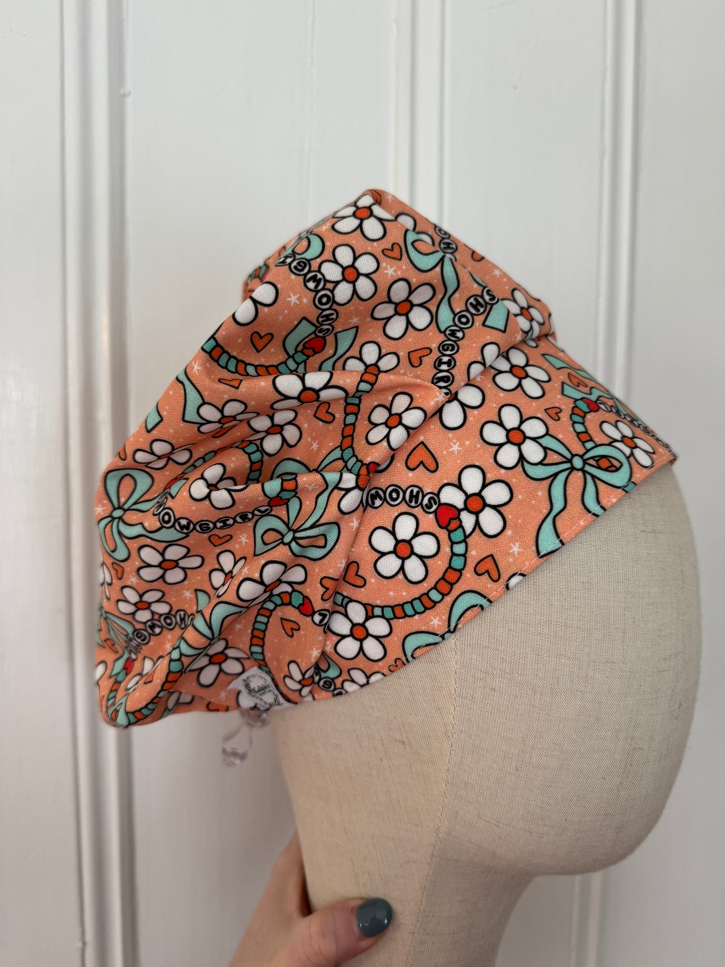 Showgirl Friendship Bracelets Scrub Cap - Satin Lining Available - Multiple Styles