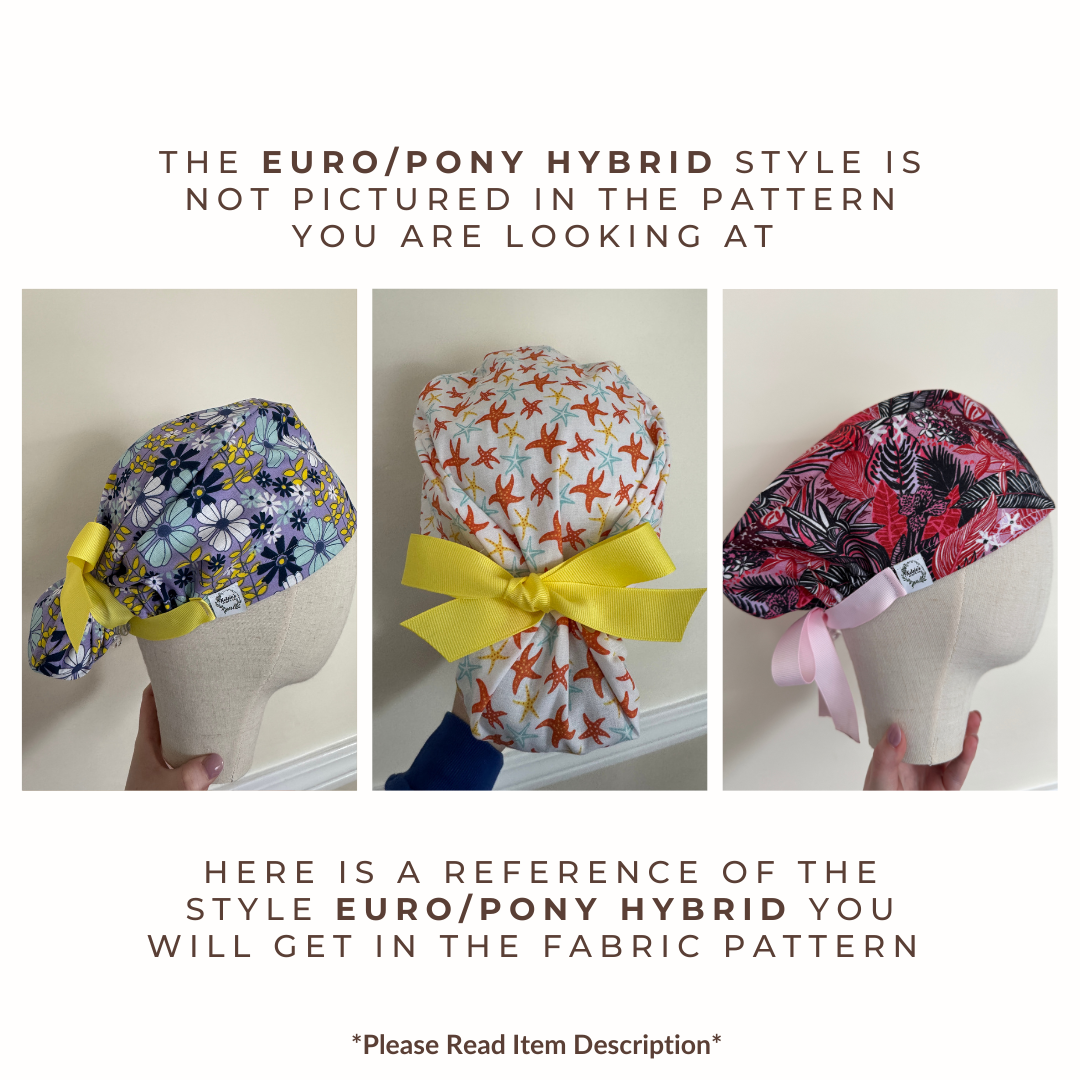 I Will Cut You Surgery Scrub Cap (Navy) - Satin Lining Available Multiple Styles