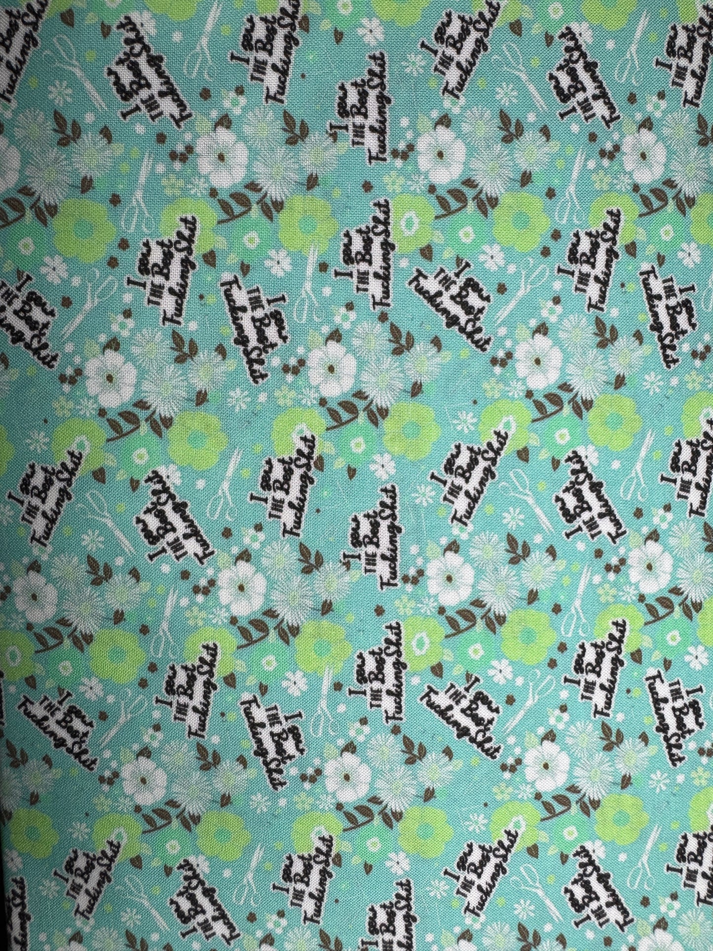 I Sew the Best F**king Sh*t Scrub Cap - Satin Lining Available - Multiple Styles