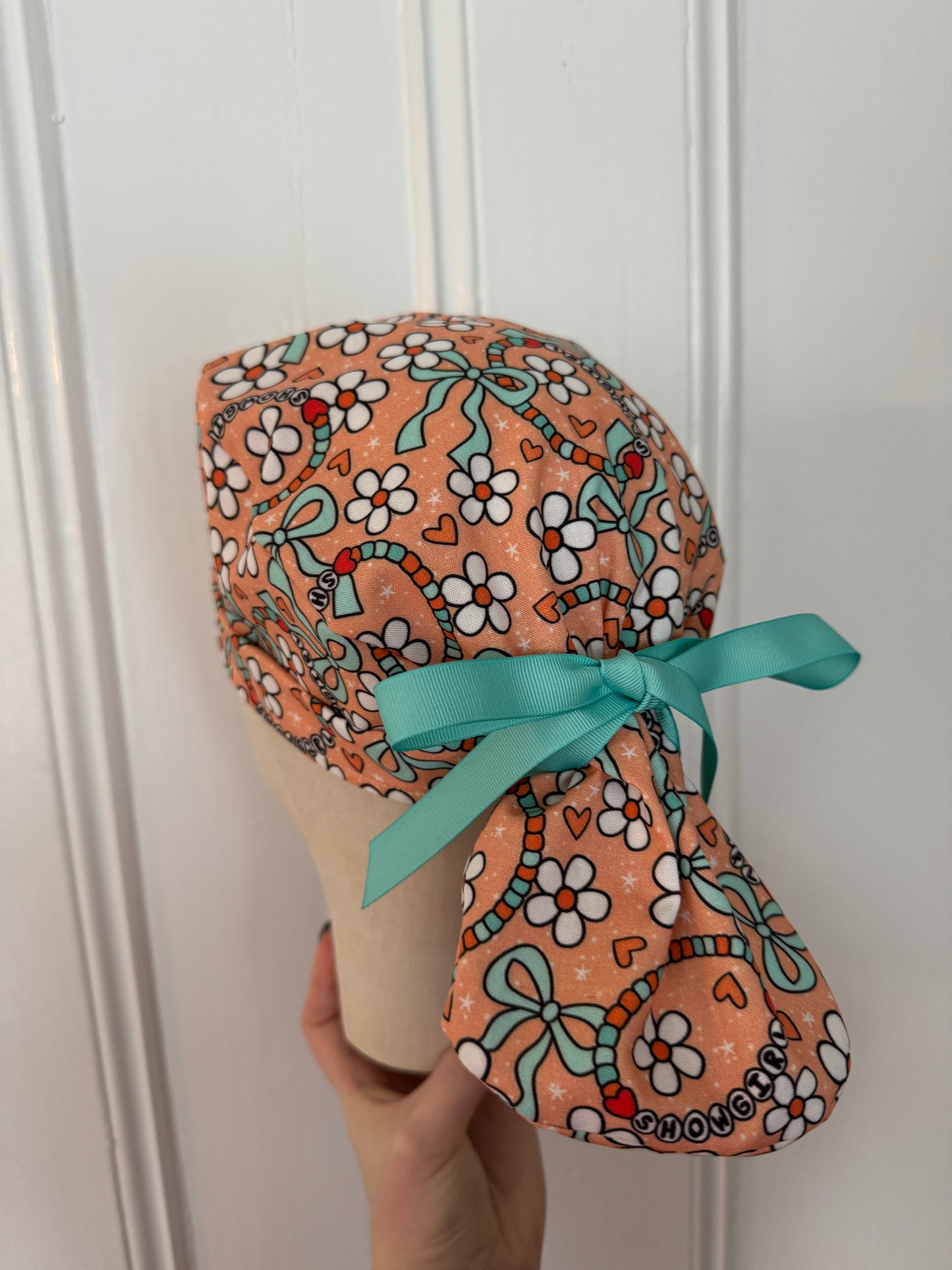 Showgirl Friendship Bracelets Scrub Cap - Satin Lining Available - Multiple Styles