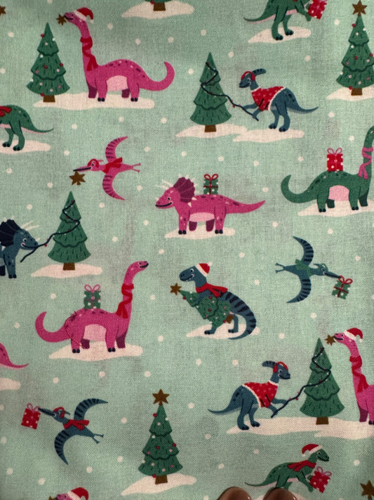 Christmas Dinos Scrub Cap - Multiple Styles