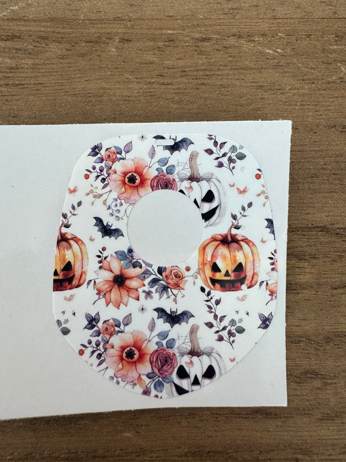 #100 Floral Pumpkins & Bats Vocera Skin