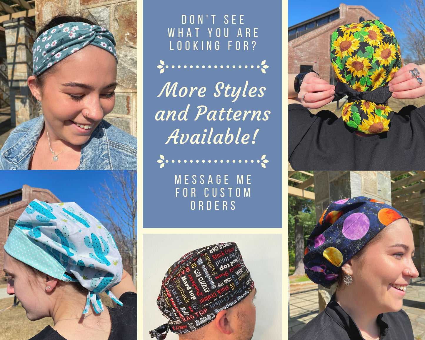 Daisies Scrub Cap - Multiple Styles