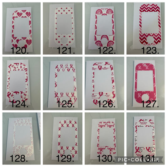 Breast Cancer Awareness Vocera Skins - Sync Badge, Smart Badge, Mini Badge & Slim B3000 Series - Multiple Colors/Patterns (#120-131)