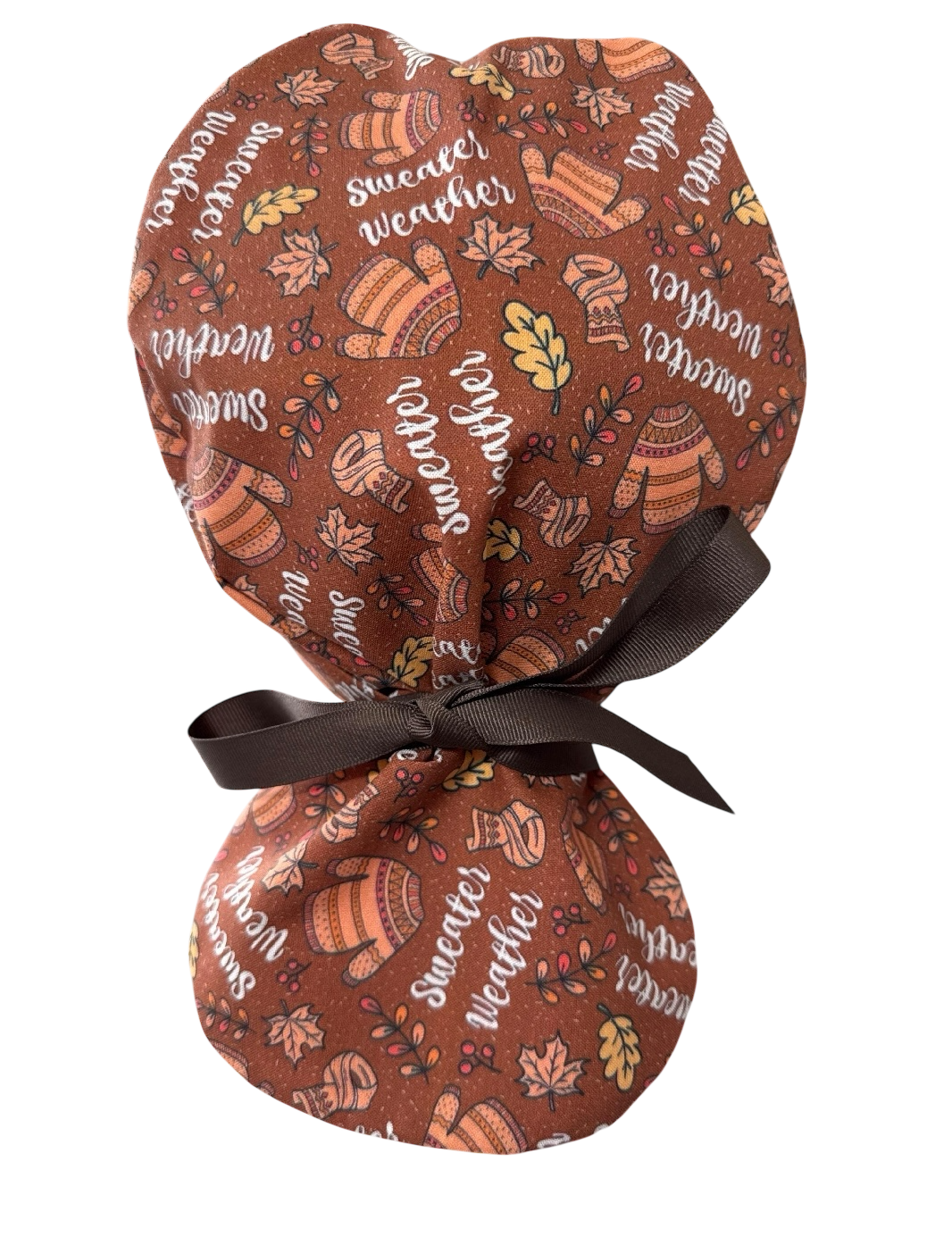 Sweater Weather Scrub Cap - Satin Lining Available - Multiple Styles