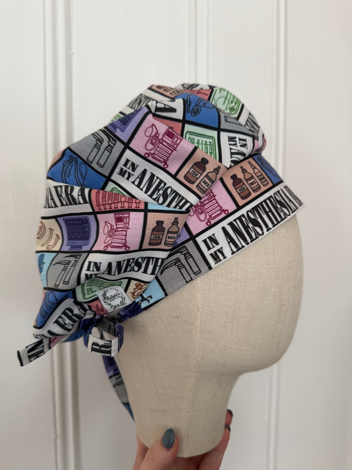 In My Anesthesia Era Scrub Cap - Satin Lining Available - Multiple Styles