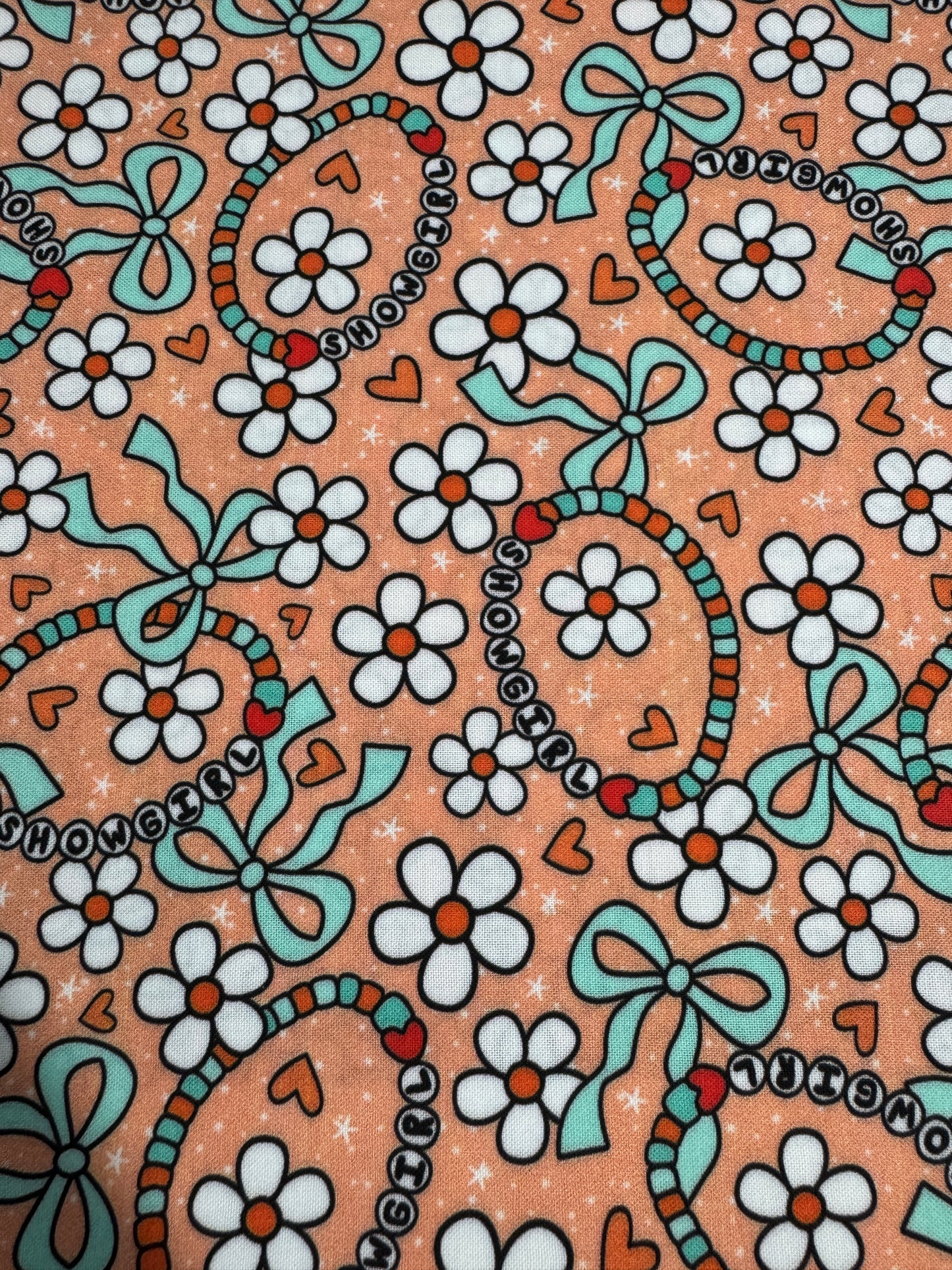 Showgirl Friendship Bracelets Scrub Cap - Satin Lining Available - Multiple Styles