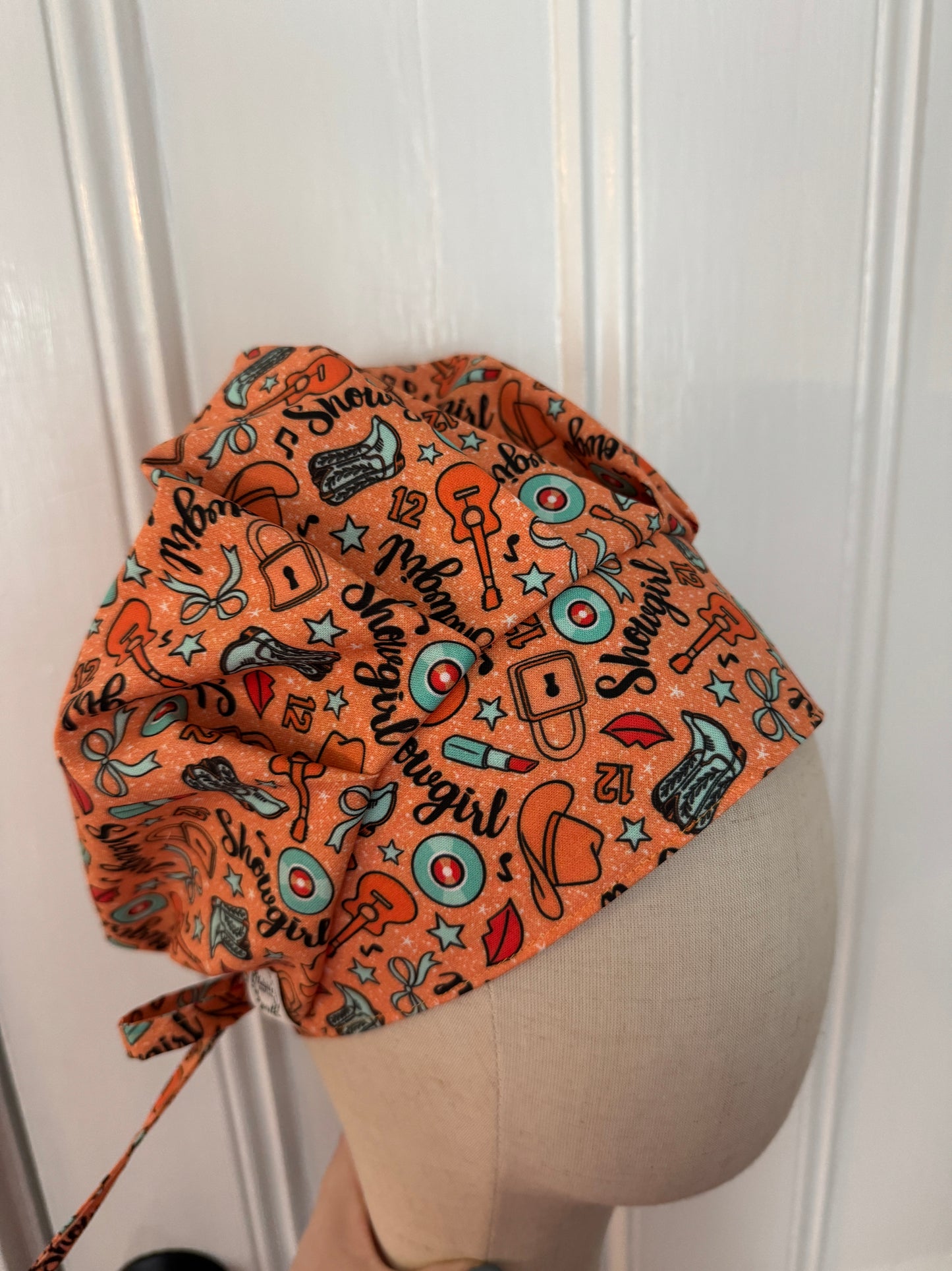 Showgirl Items Scrub Cap - Satin Lining Available - Multiple Styles