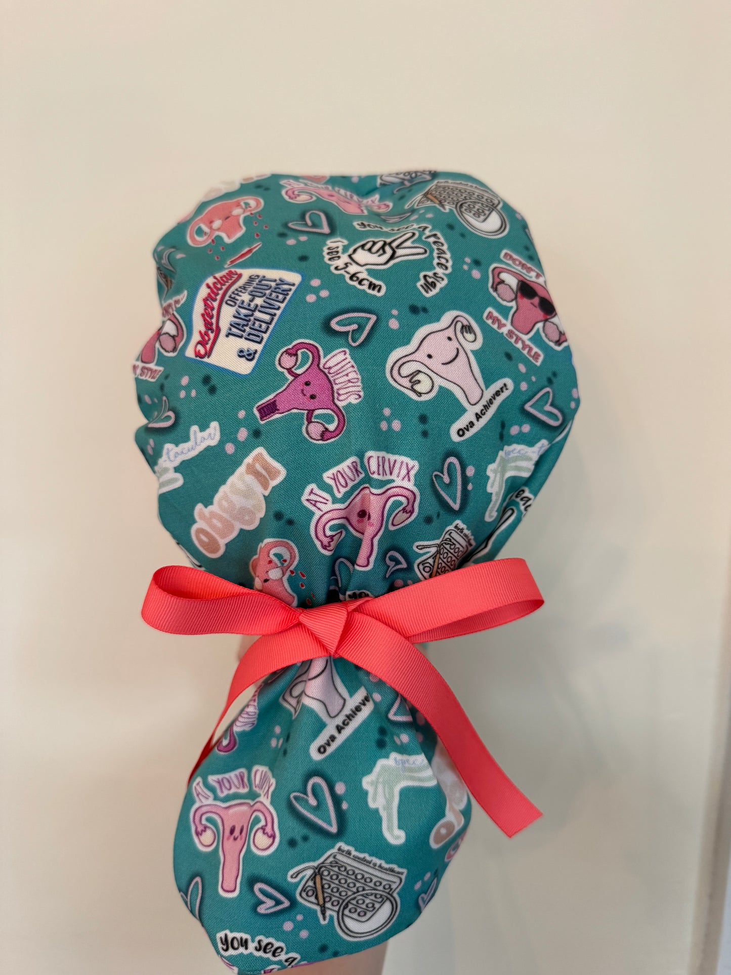 GYN Puns Scrub Cap - Satin Lining Available - Multiple Styles