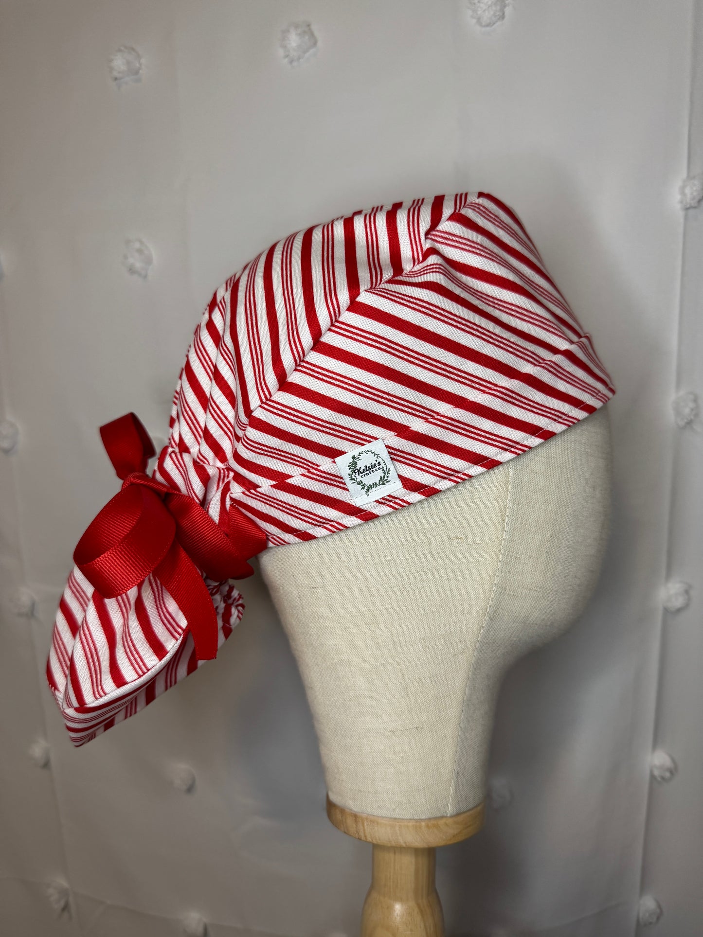 Candy Cane Stripes Scrub Cap - Multiple Styles