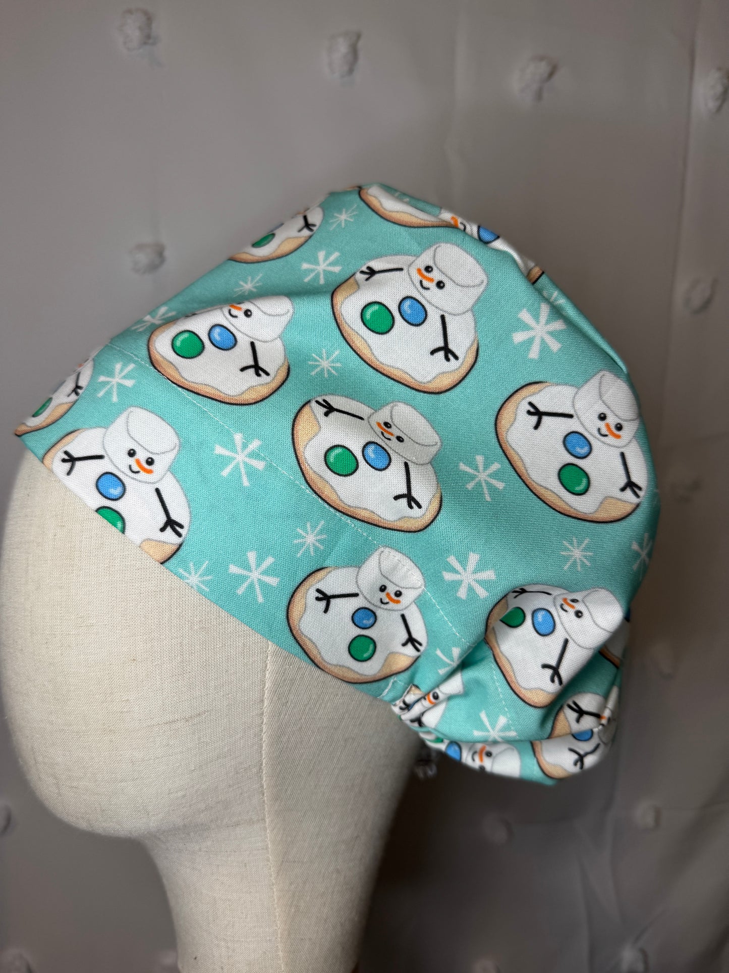 Melting Snowmen Cookies Scrub Cap - European Style