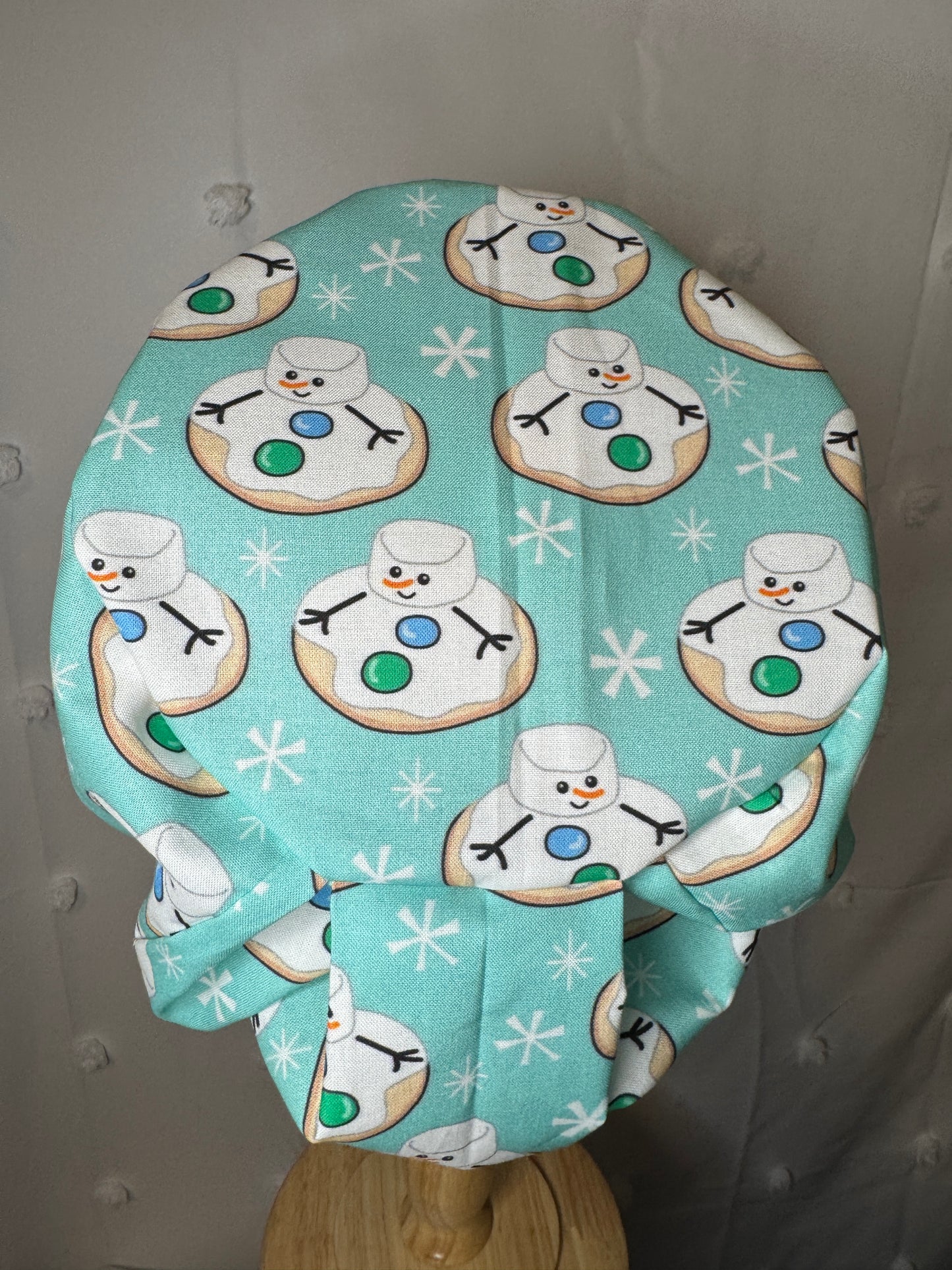 Melting Snowmen Cookies Scrub Cap - European Style