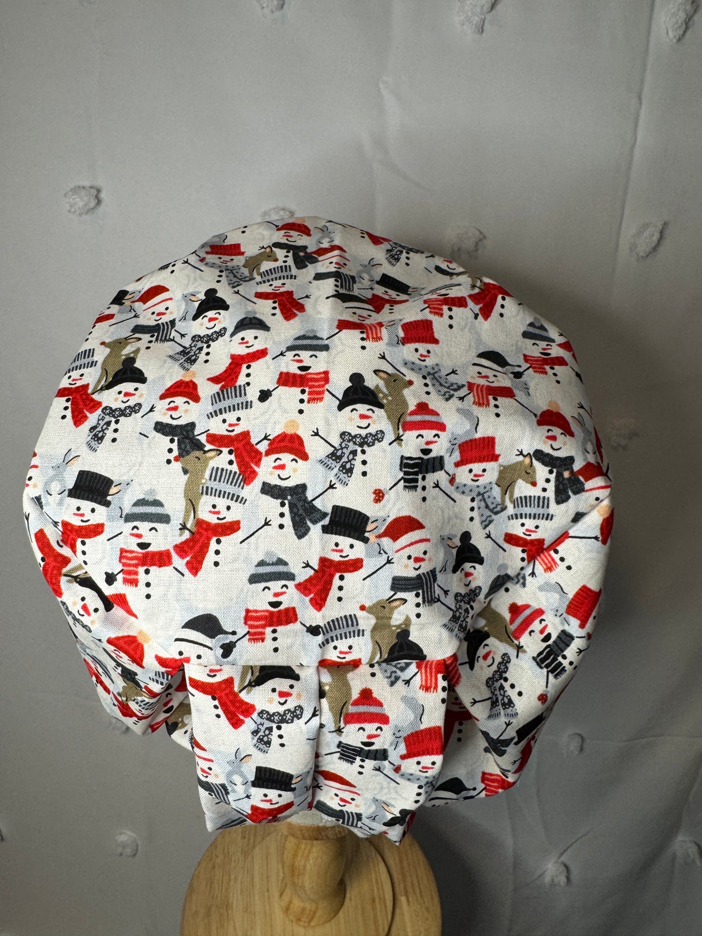 Snowmen with Reindeer Scrub Cap - Multiple Styles