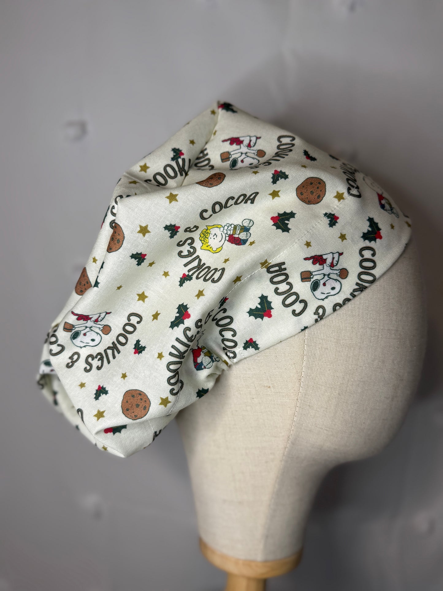 Scrub cap in Cookies & Cocoa Fabric - Multiple Styles