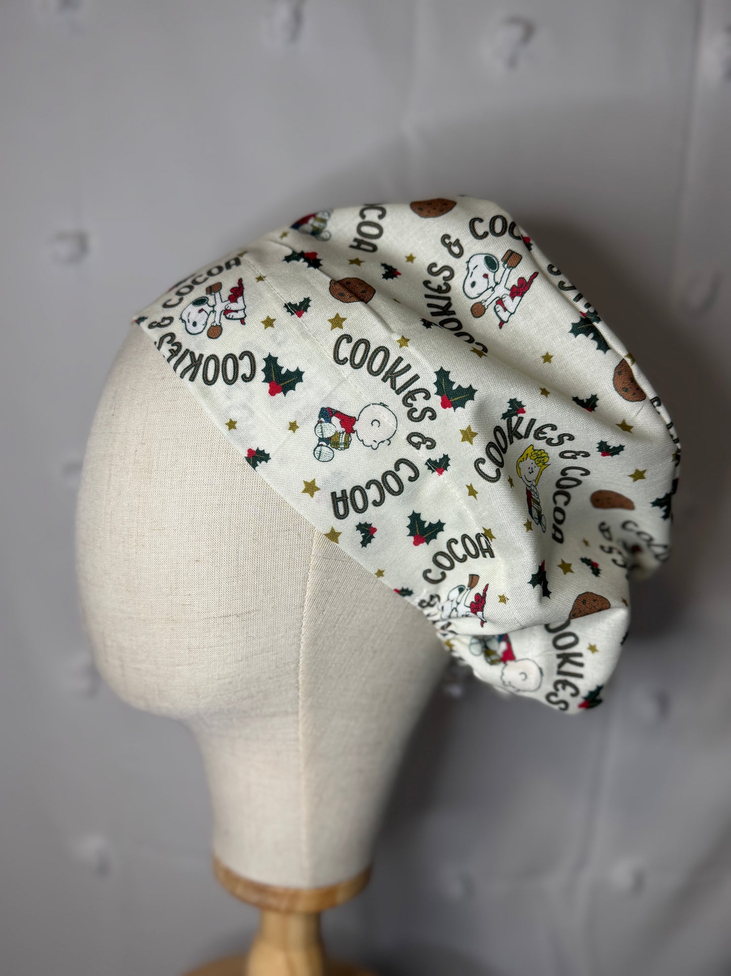 Scrub cap in Cookies & Cocoa Fabric - Multiple Styles