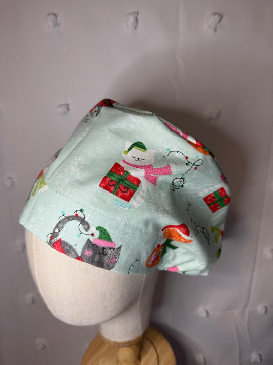 Christmas Kitties Scrub Cap - Multiple Styles