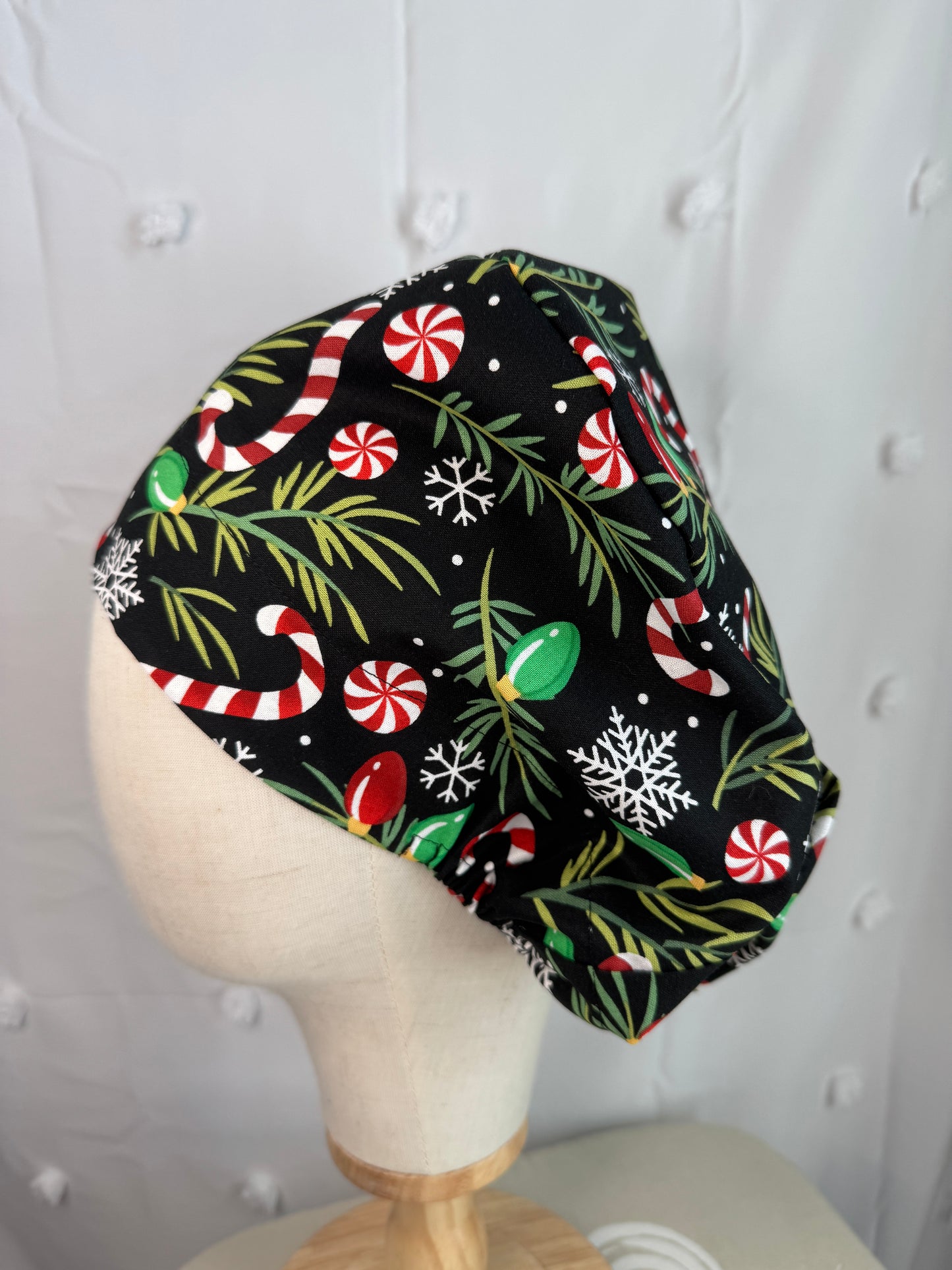 Candy Canes and Big Light Bulbs Scrub Cap - Multiple Styles