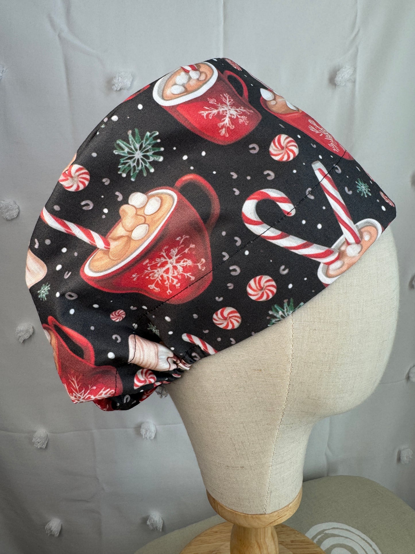 Large Hot Cocoa Scrub Cap - Multiple Styles