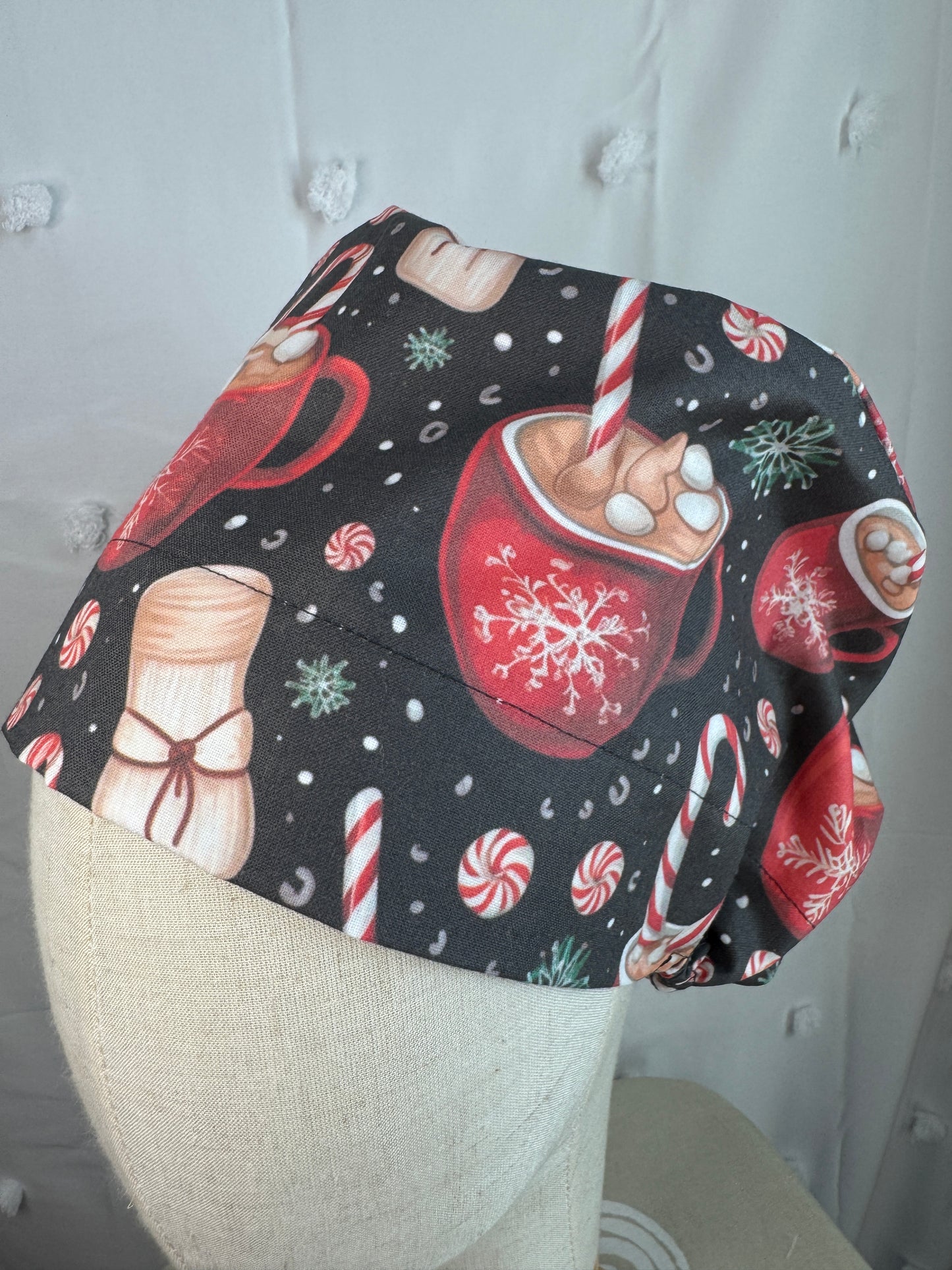 Large Hot Cocoa Scrub Cap - Multiple Styles