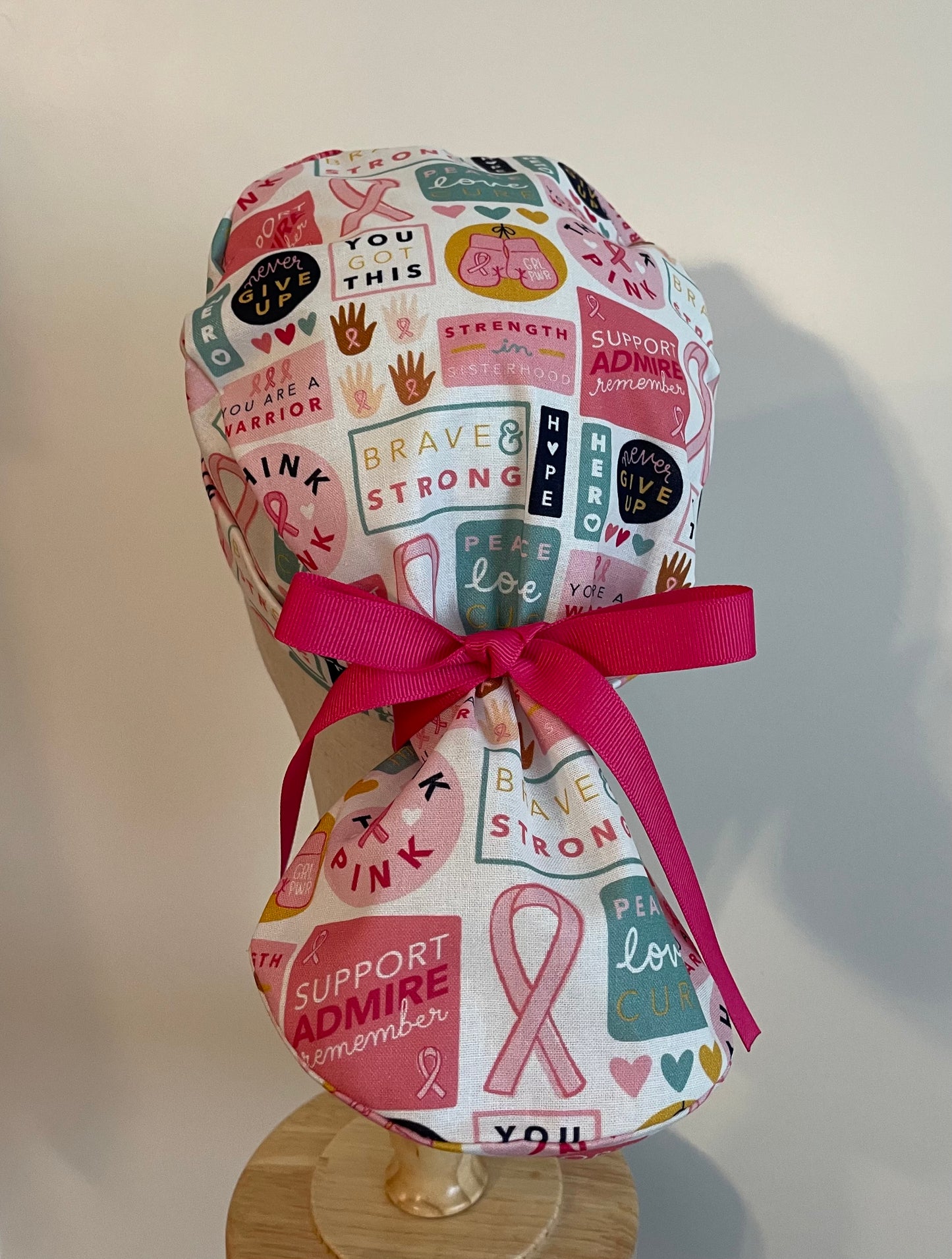 Breast Cancer Awareness Scrub Cap - Multiple Styles