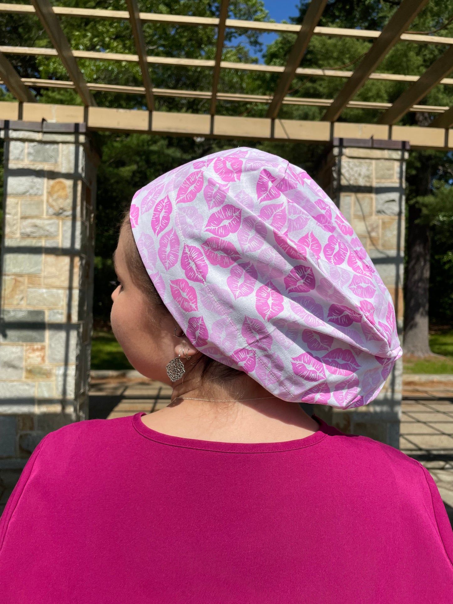 Kisses Scrub Cap - European Style