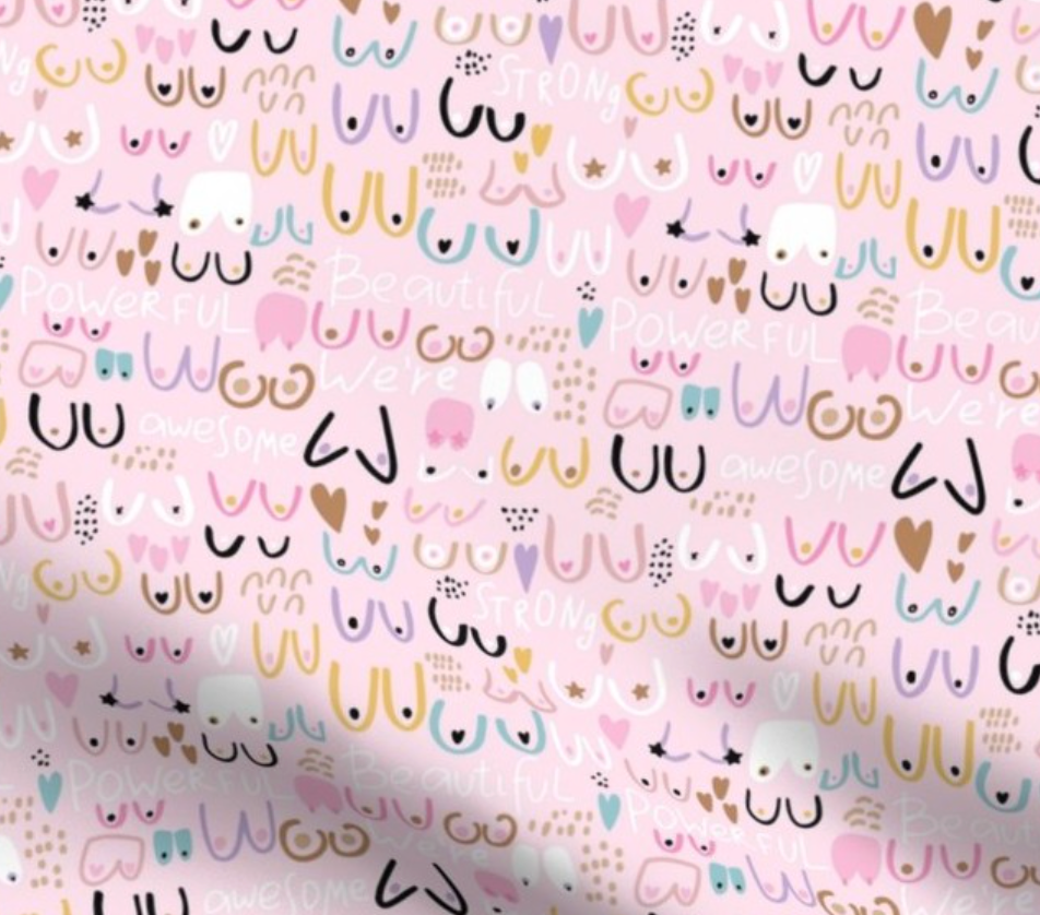 Bobbies Breast Cancer Awareness Scrub Cap - Satin Lining Available - Multiple Styles