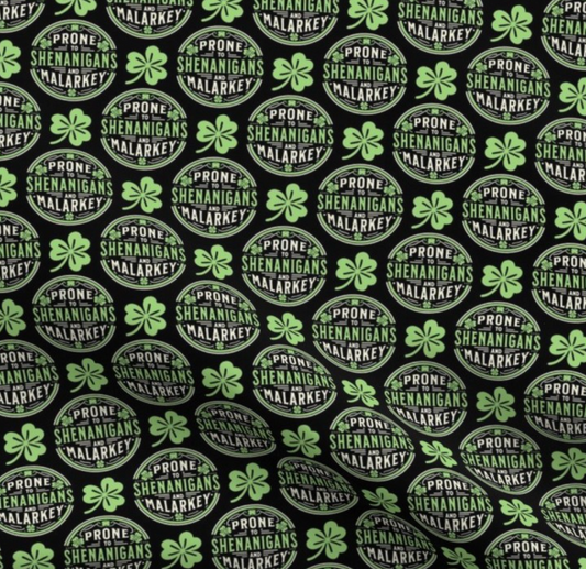 Shenanigans and Malarkey Scrub Cap - Satin Lining Available - Multiple Styles