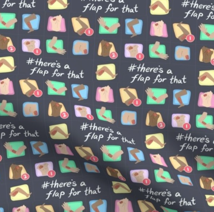 There's a Flap for That Scrub Cap - Satin Lining Available - Multiple Styles