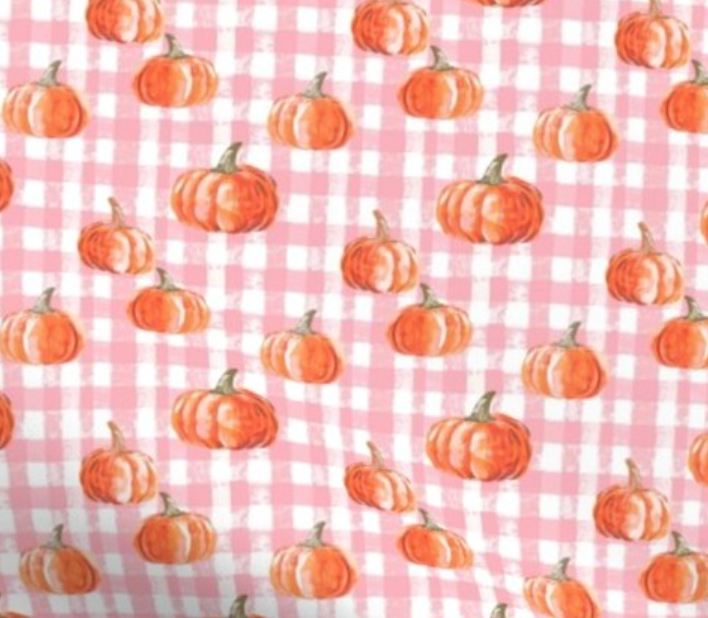 Pink Patchwork Pumpkins Scrub Cap - Satin Lining Available - Multiple Styles