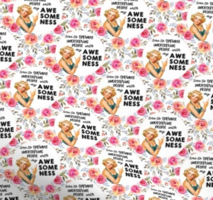 Time to sprinkle some undeserving people with my awesomeness Scrub Cap - Satin Lining Available - Multiple Styles