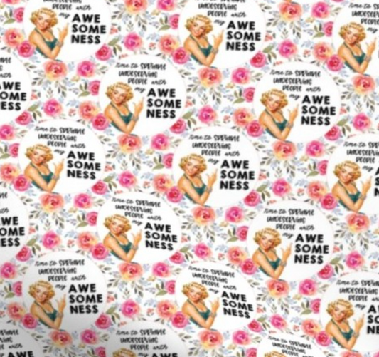 Time to sprinkle some undeserving people with my awesomeness Scrub Cap - Satin Lining Available - Multiple Styles