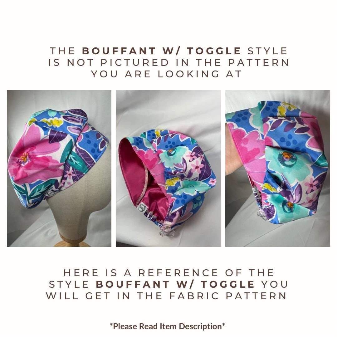 Showgirl Items Scrub Cap - Satin Lining Available - Multiple Styles