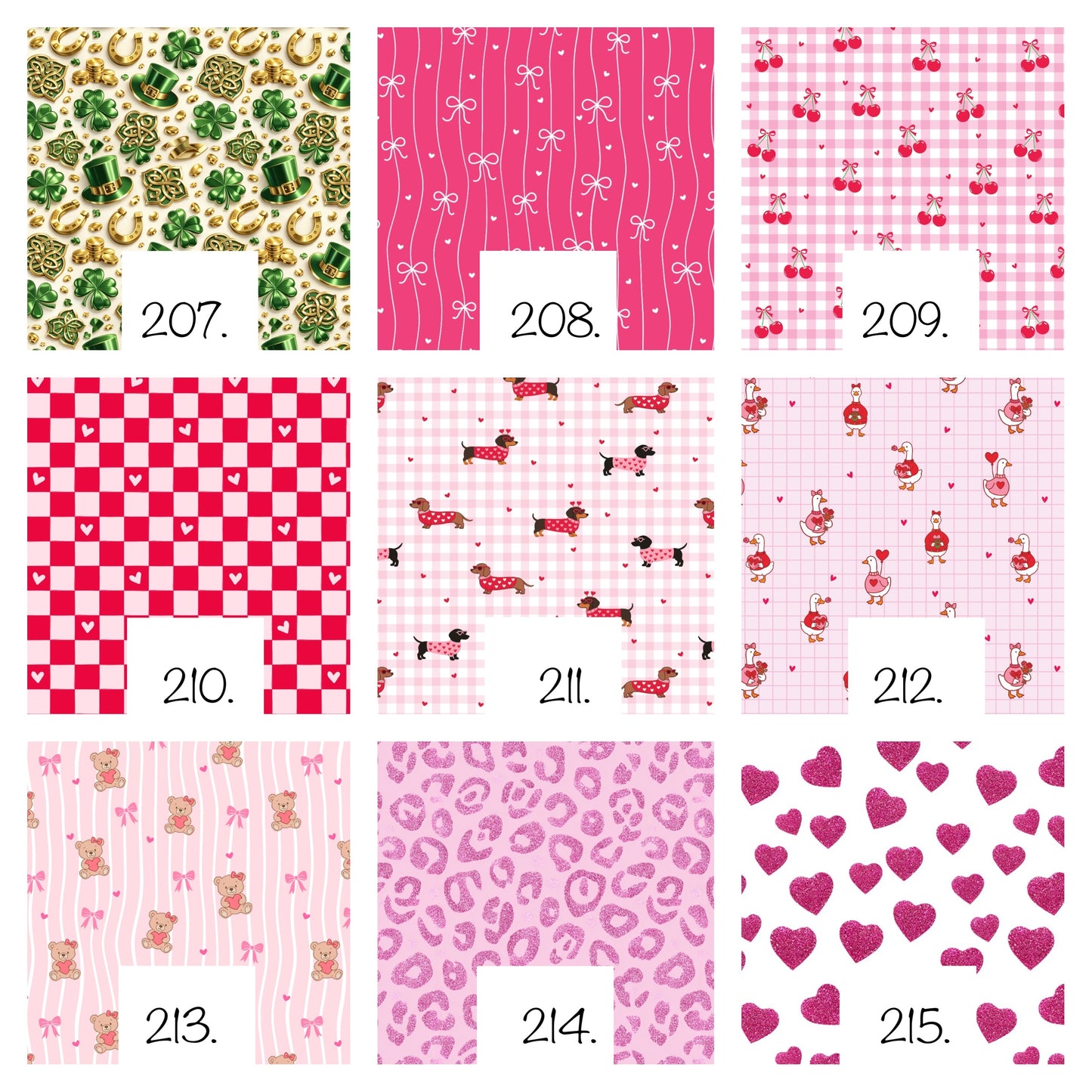 Valentine and St. Patrick's Day Vocera Skins - Multiple Colors/Patterns